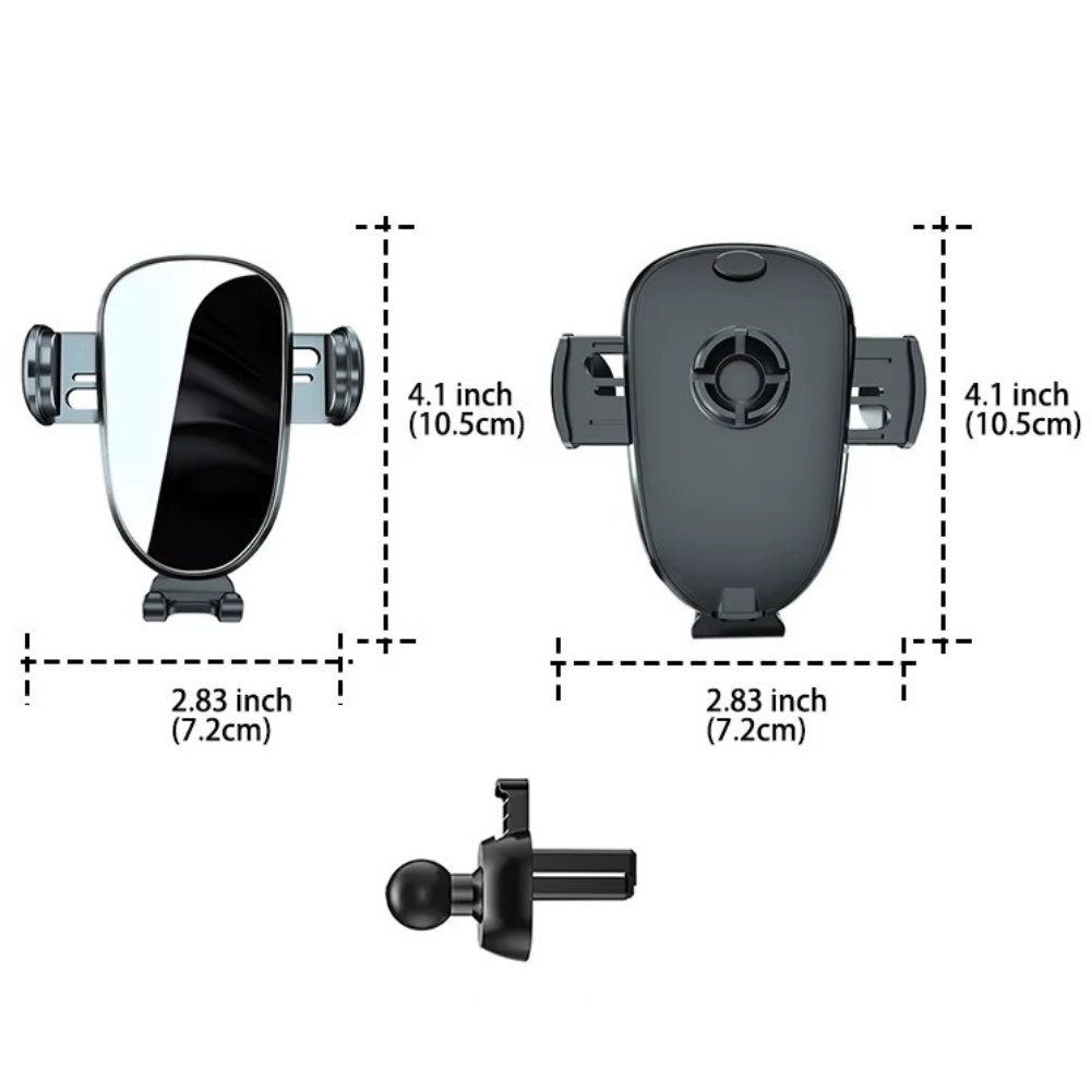 Держатель для телефона,автомобильный ,с механической фиксацией смартфона, на дефлектор в машину,черный Каменец-Подольский - изображение 2