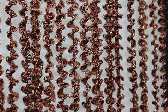 Шторы-нити спираль с люрексом Коричневый 300х300см 1 шт (61-021) Киев