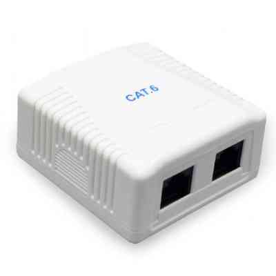 Комп'ютерна розетка Cablexpert RJ45x2 UTP, cat.6 (NCAC-2U6-01) Вінниця