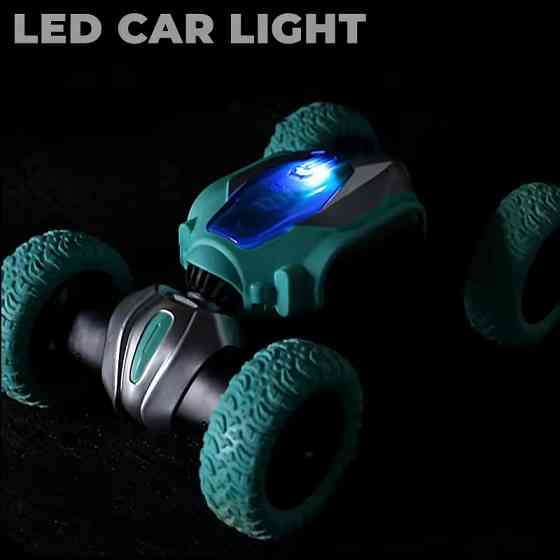 Машинка на радиоуправлении трюковая трансформер с резиновыми колесами ,зеленая Каменец-Подольский