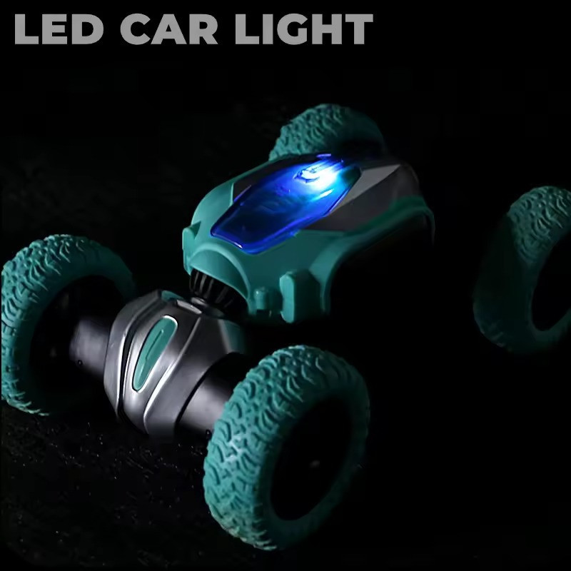 Машинка на радиоуправлении трюковая трансформер с резиновыми колесами ,зеленая Каменец-Подольский - изображение 3