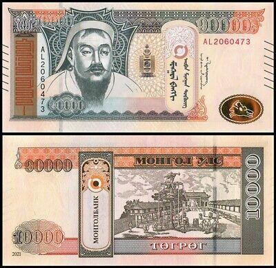 Монголія 10000 тугрик 2021 г UNC P-77а Полтава - фото 1