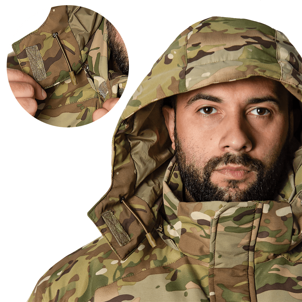 Зимовий тактичний водонепроникний комплект Defender 7 lvl (куртка та штани) Мультикам M Вінниця - фото 8