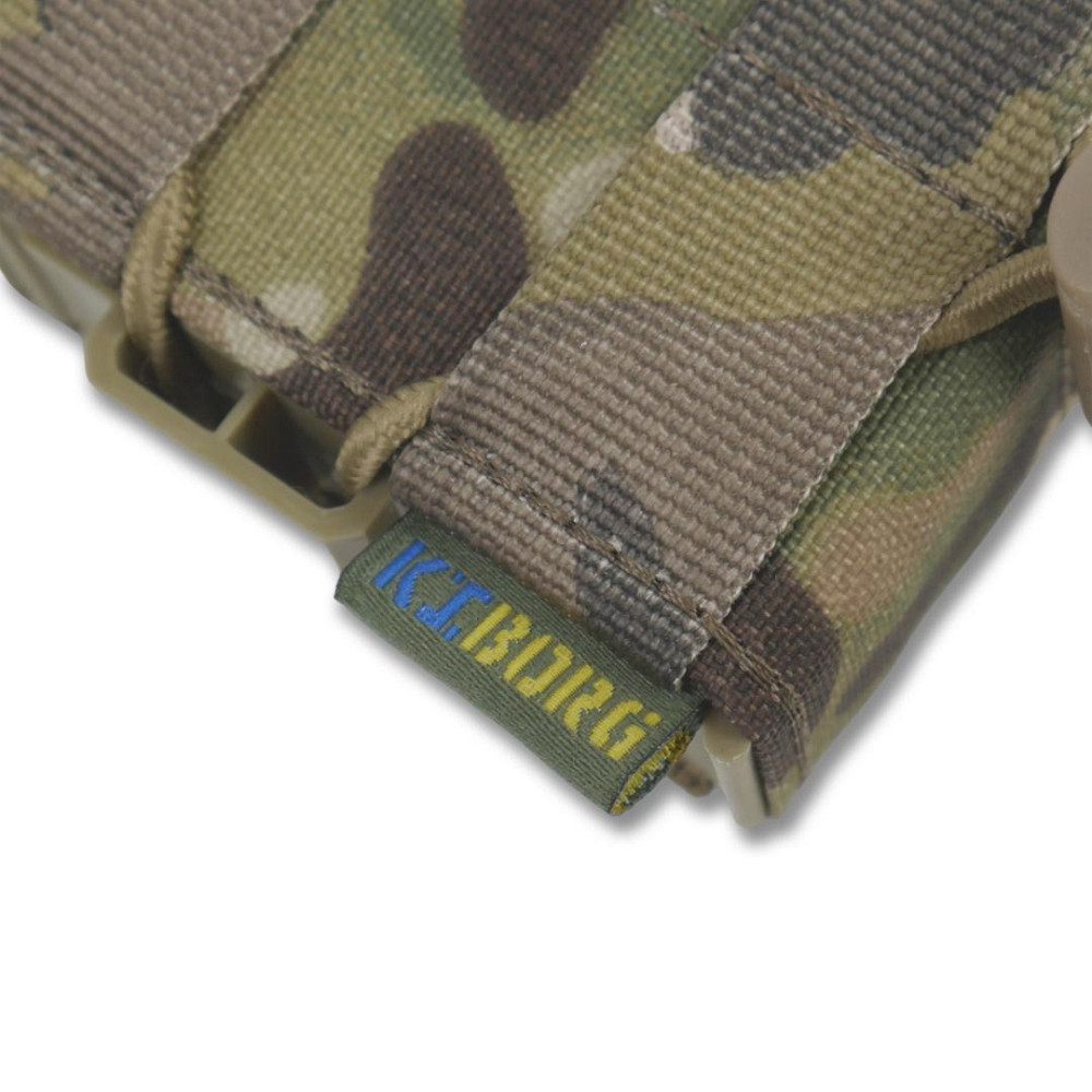 Жесткий усиленный тактический подсумок на 1 магазин Kiborg GU Single Mag Pouch Multicam Подсумки для магазинов Киев - изображение 8