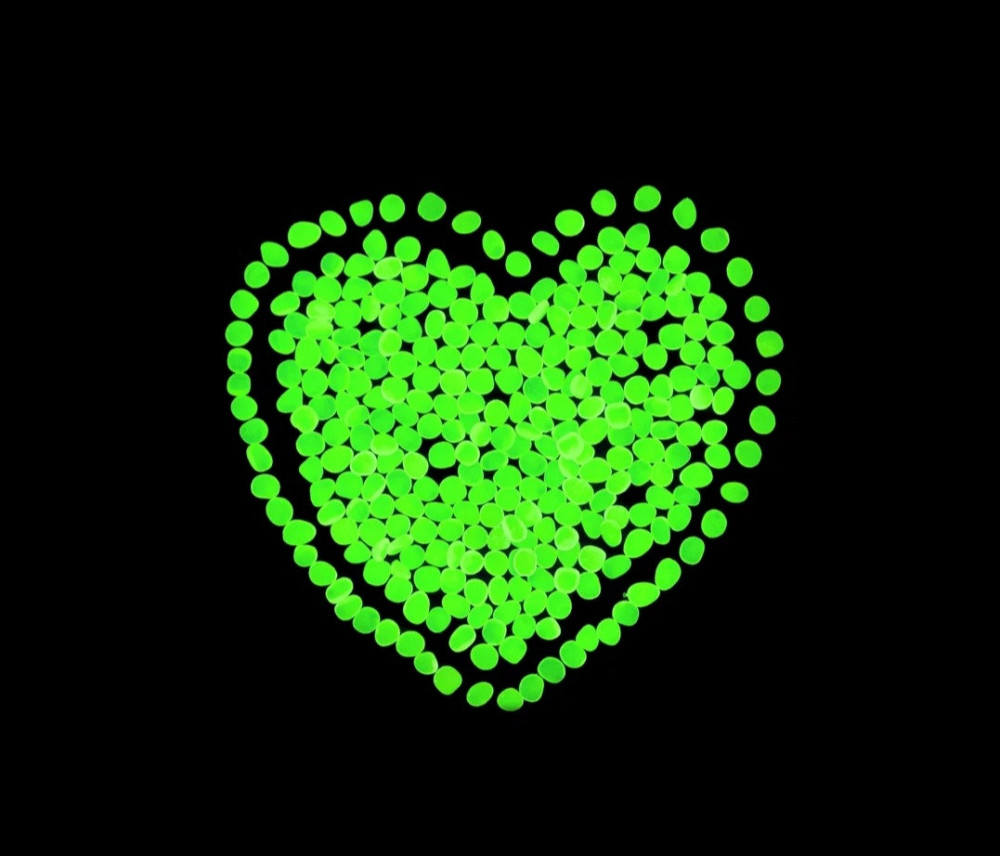 Светящиеся камни в аквариум салатовые маленькие - в наборе около 300шт., (размер одного камня 1см) Киев - изображение 1