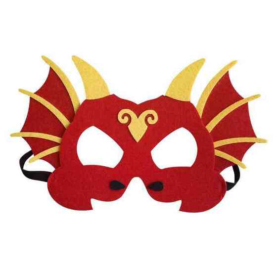 Детская маска Огненный дракон one size красно-желтый Киев