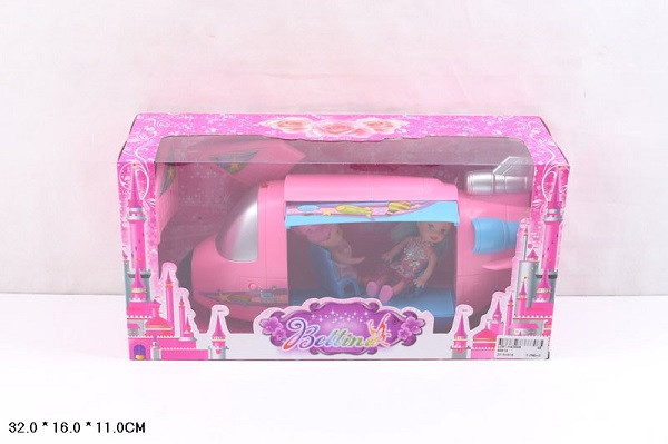 Кукла маленькая 66819 (48шт/2) в самолете, 2 куколки, в кор.32*16*11см, шт Київ - фото 1