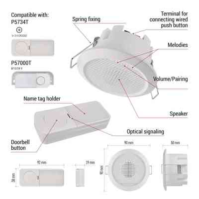 Дверной звонок EMOS P57103 Винница