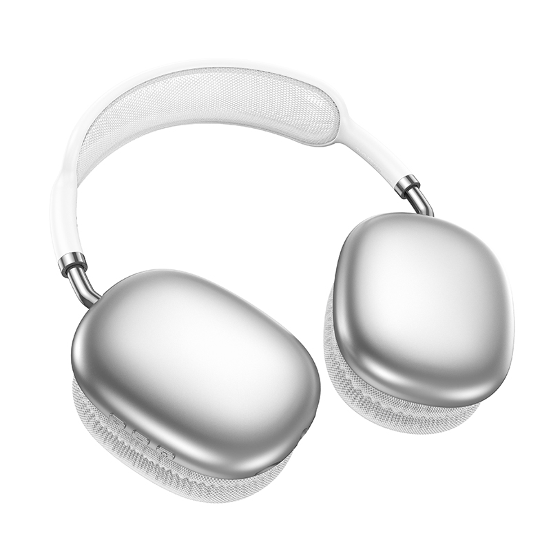 Бездротові накладні навушники BOROFONE BO22 Plus Elegant BT headphones Silver Київ - фото 3