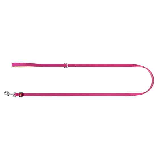 Повідець для котів та дрібних собак шкіряний WAUDOG Classic, XXS-XS, Ш 12 мм, Дов 122 см рожеви Коломия