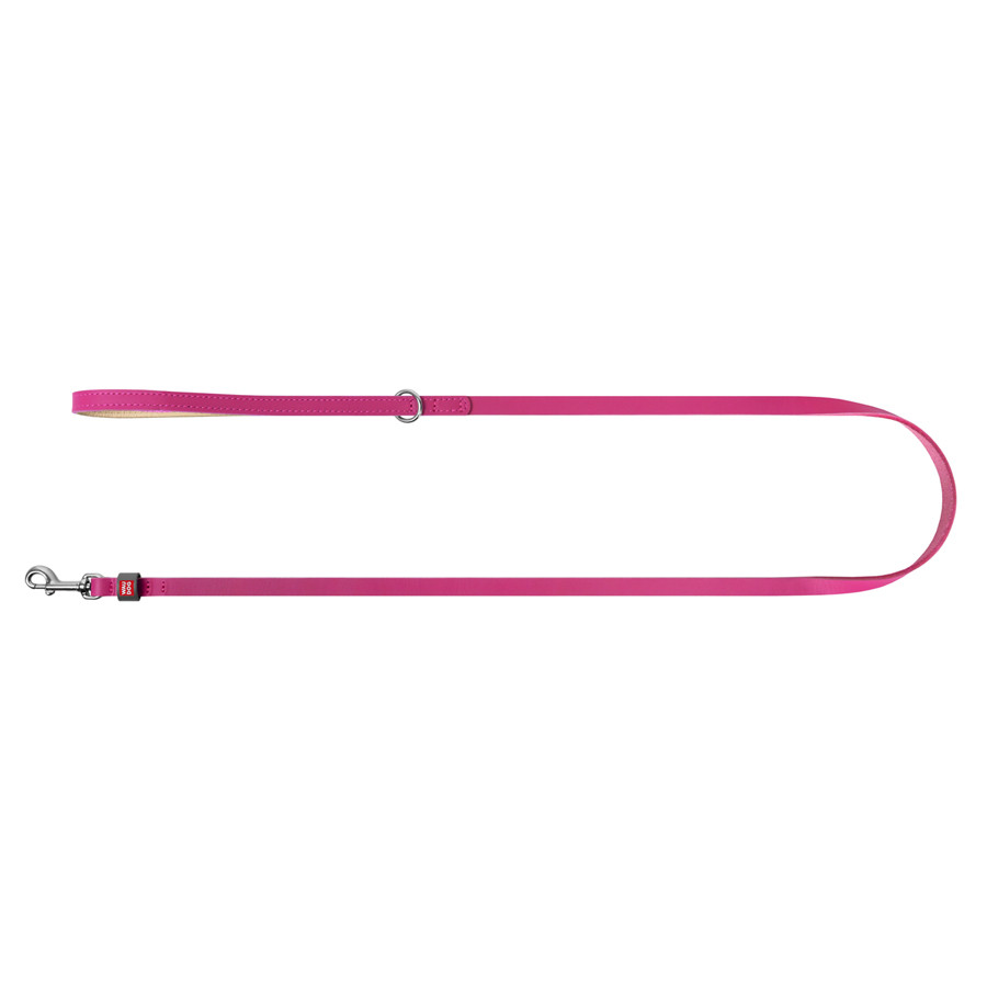 Повідець для котів та дрібних собак шкіряний WAUDOG Classic, XXS-XS, Ш 12 мм, Дов 122 см рожеви Коломия - фото 2