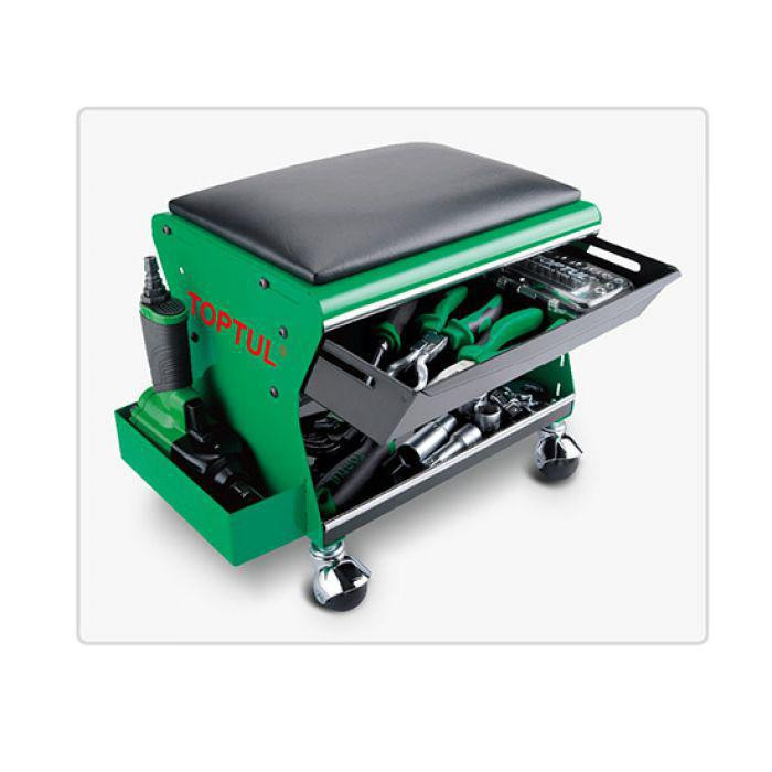 Стілець для автосервісу підкатний TOPTUL 350х260х240мм 3 полиці JCA-350B Одеса - фото 2