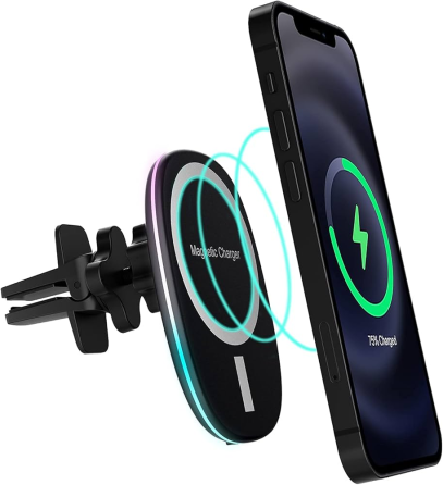 Безпровідна автомобільна зарядка HATALKIN Magsafe Wireless Car Charger, 15W Луцьк