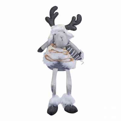 Новогодняя фигурка YES! Fun Олень новогодний, 54 см, белый (973611) Винница