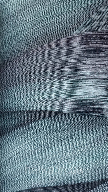 Обои виниловые на флизелин Erismann Casual Chic 1.06х10 геометрия абстракция листья бирюзовые черные 10257-18 Киев - изображение 1