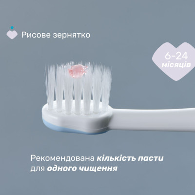 Детская зубная щетка Chicco для первых зубов, 6-36 мес. голубая (8058664174690) (12081.11) Винница - изображение 4
