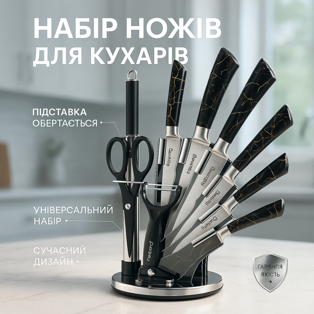 Наборы ножей, Эксклюзивные кухонные ножи, Профессиональные ножи для домашней кухни VJ-39 Львов - изображение 12