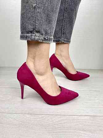 Comer Туфлі жіночі COMER малинові (весна-осінь, еко-замша) (2393) лише 38р. 37 Коломия