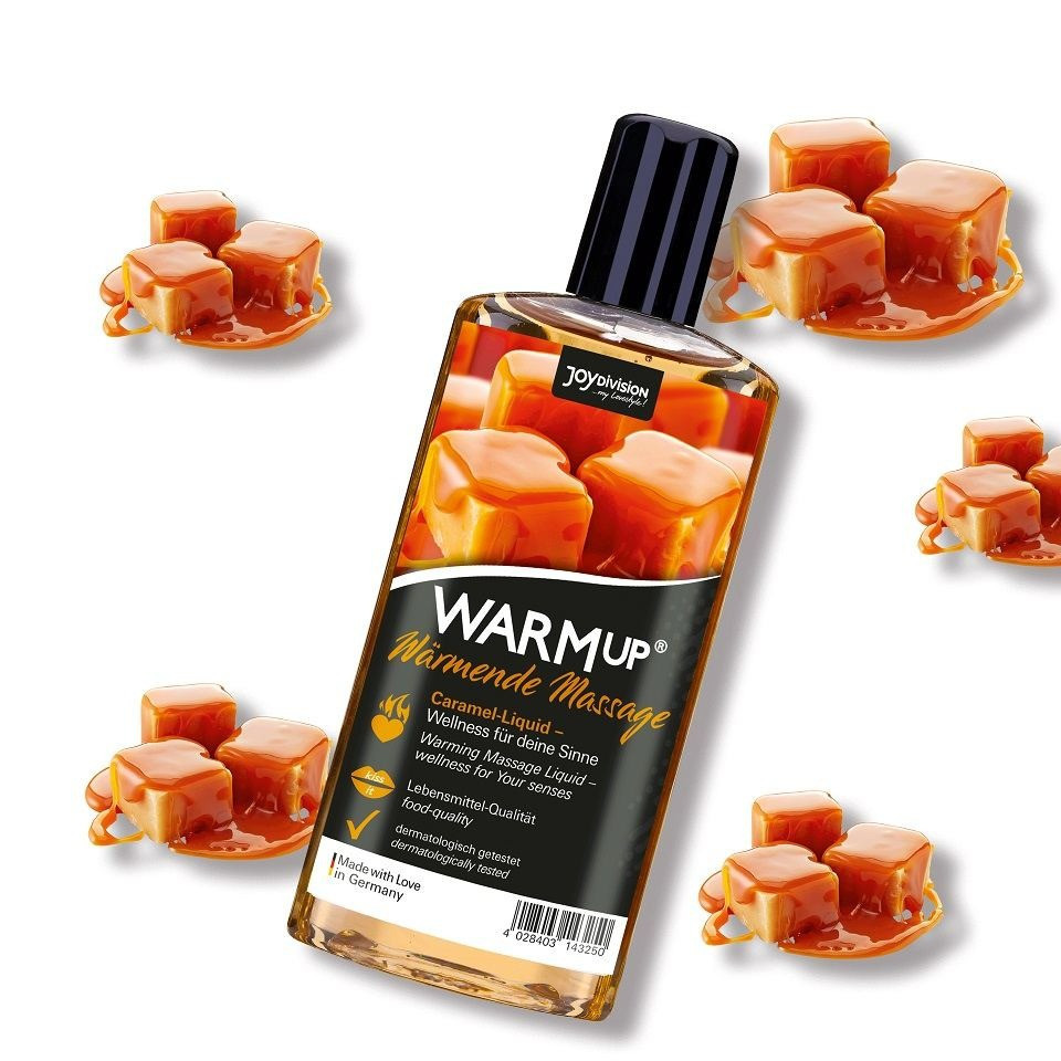 Масло для массажа согревающее и съедобное WARMup Caramel 150ml Sex Aura Киев - изображение 1