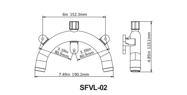 Антисифонне коліно SEAFLO 25 мм (1") з вентиляційним клапаном — Захист від затоплення (SFVL-02) Київ - фото 3