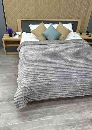 Плед 200х230 см (+-10см) на овчине 