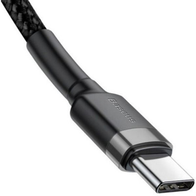 Дата кабель USB-C to USB-C 2.0m USB 3.1 3A grey-black Baseus (CATKLF-HG1) Вінниця - фото 7