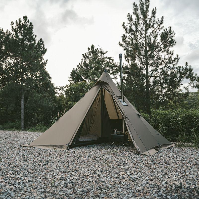 Палатка с острой верхушкой Naturehike CNK2300ZP025, коричневая Киев - изображение 4