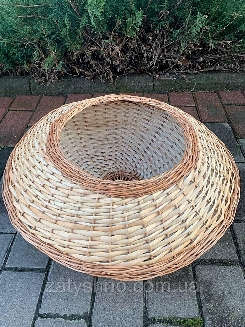Плетеная люстра натуральная из лозы Киев - изображение 4