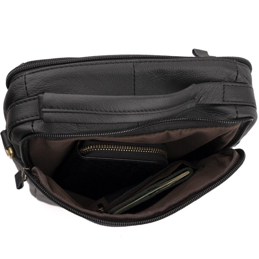 Сумка мужская флотар Vintage 14763 Черная Киев - изображение 4