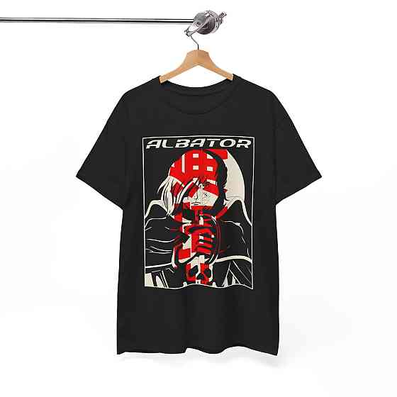 Футболка з аніме принтом Аніме Каптаін Харлокк Албатеур оверсайз (S/M/L) Чорний AnimeJ0304 Дніпро