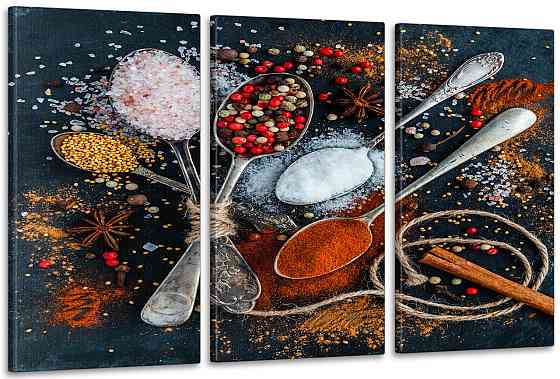 Модульная картина в гостиную / спальню  Сіль Перець Паприка   ART-029_3A Киев