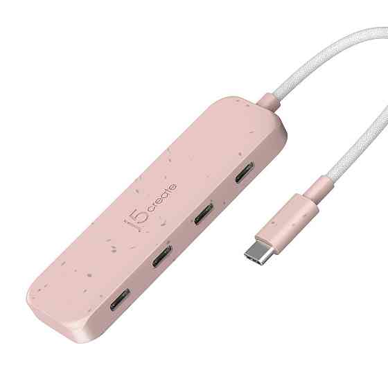 USB-хаб J5create 4 USB-C Red (JCH345ER-N) ( 16257 ) Харків