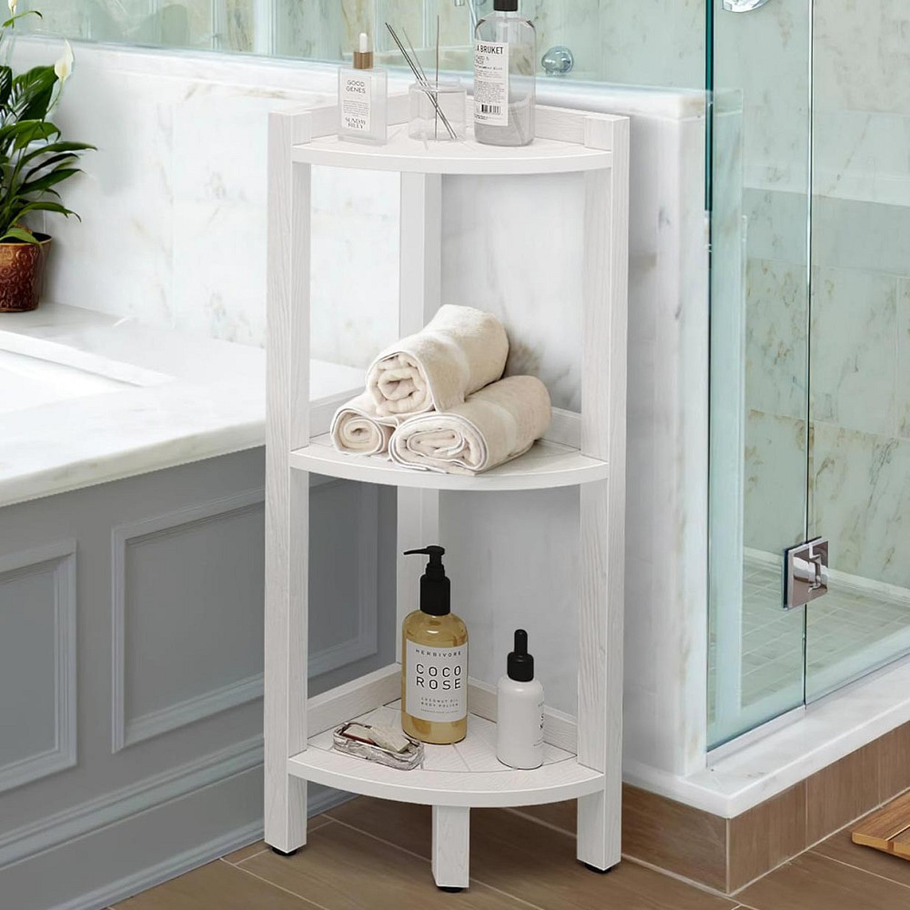 Стеллаж угловой для ванной 