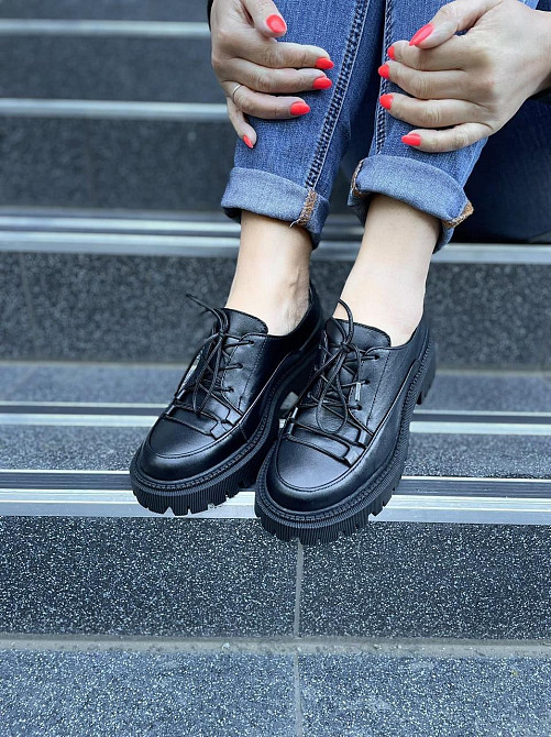 Olli Туфлі жіночі OLLI T-306-Астра чорні (весна-осінь, шкіра натуральна) (4772) Коломия - фото 9