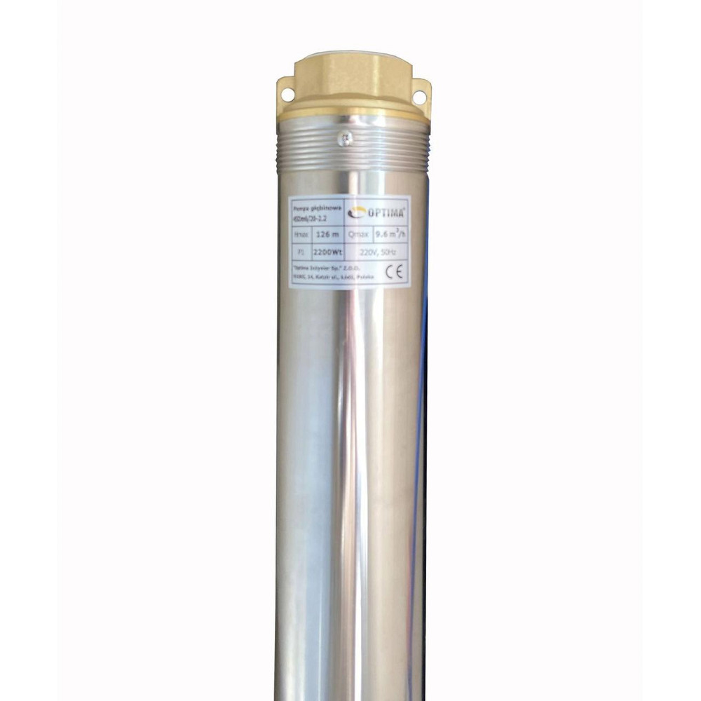 Насос свердловинний з підв, стійк, до піску OPTIMA 4SDm6/20 2,2 кВт 126м + пульт+кабель 15м (000010796) Київ - фото 5
