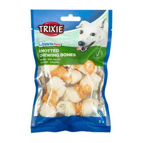 Ласощі Trixie Denta Fun Chicken Chewing Bone для собак Кістка для чищення зубів з куркою 5 см 70 г/5 шт Київ