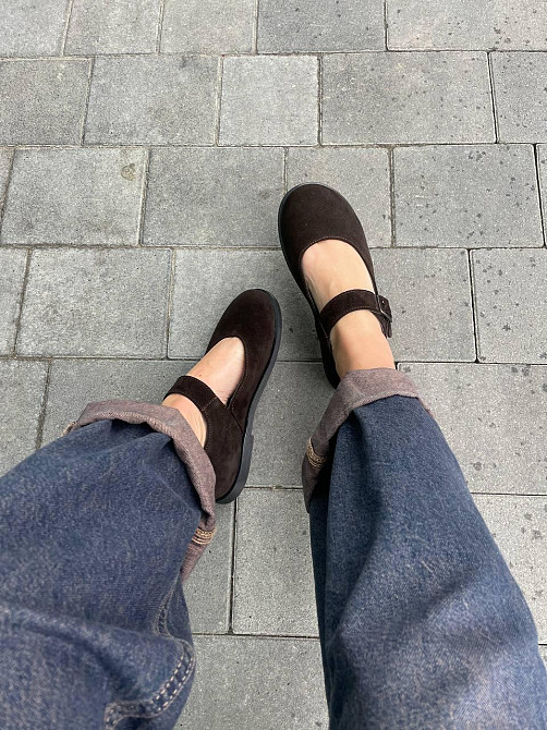 Соната Лофери жіночі Соната Ліліт шоколадні (весна-осінь, замша натуральна) (5851) Коломия - фото 8