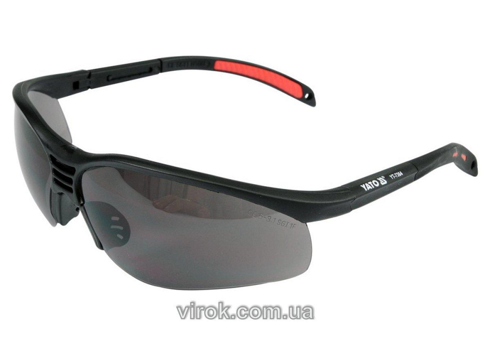 Окуляри захисні YATO відкриті затемнені [12/240] Одесса - изображение 1