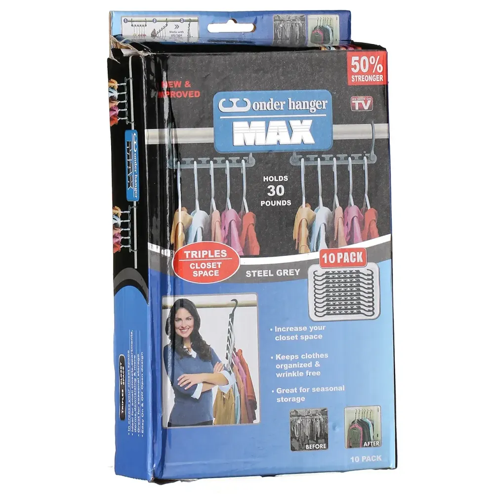 Wonder Hangers Max (8шт): Складні вішалки для одягу 5в1 економлять місце, до 20кг Одеса - фото 3