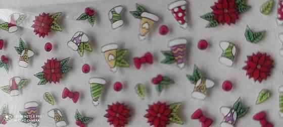 Фольга для нігтів 1 метр Новорічні Київ