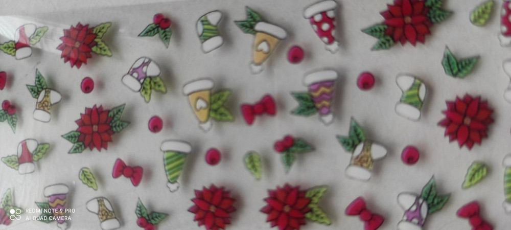 Фольга для нігтів 1 метр Новорічні Київ - фото 1