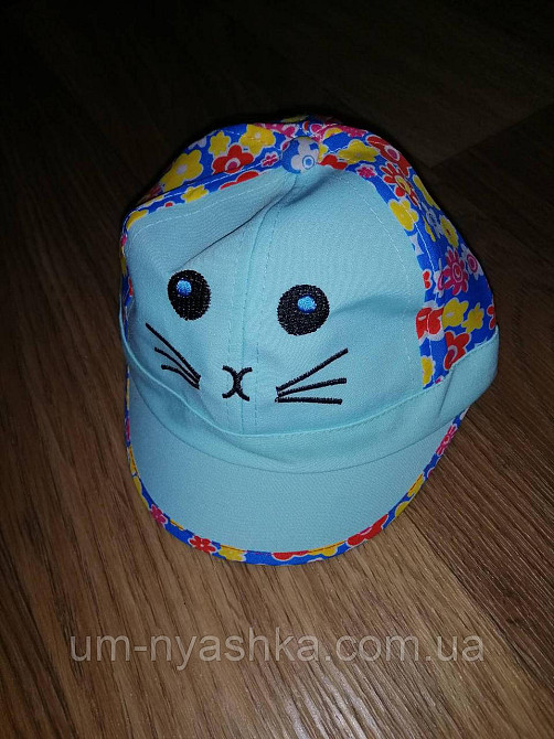 Кепка панамка детская хлопковая кепка с мордочкой зверек Кривой Рог - изображение 2