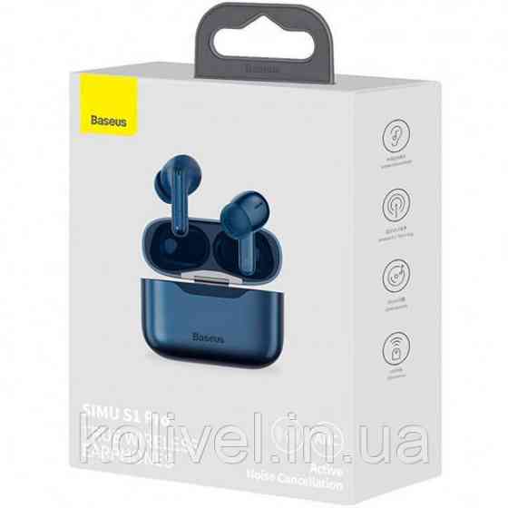 Навушники з мікрофоном Baseus SIMU ANC True Wireles Earphones S1 Pro Сині (NGS1P-03) Киев