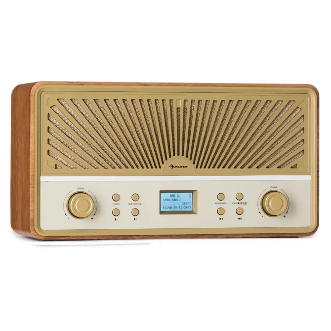 Радіо приймач Auna Glastonbury Go ST DAB+/FM/BT Radio із вбудованим акумулятором Німеччина Дніпро - фото 1