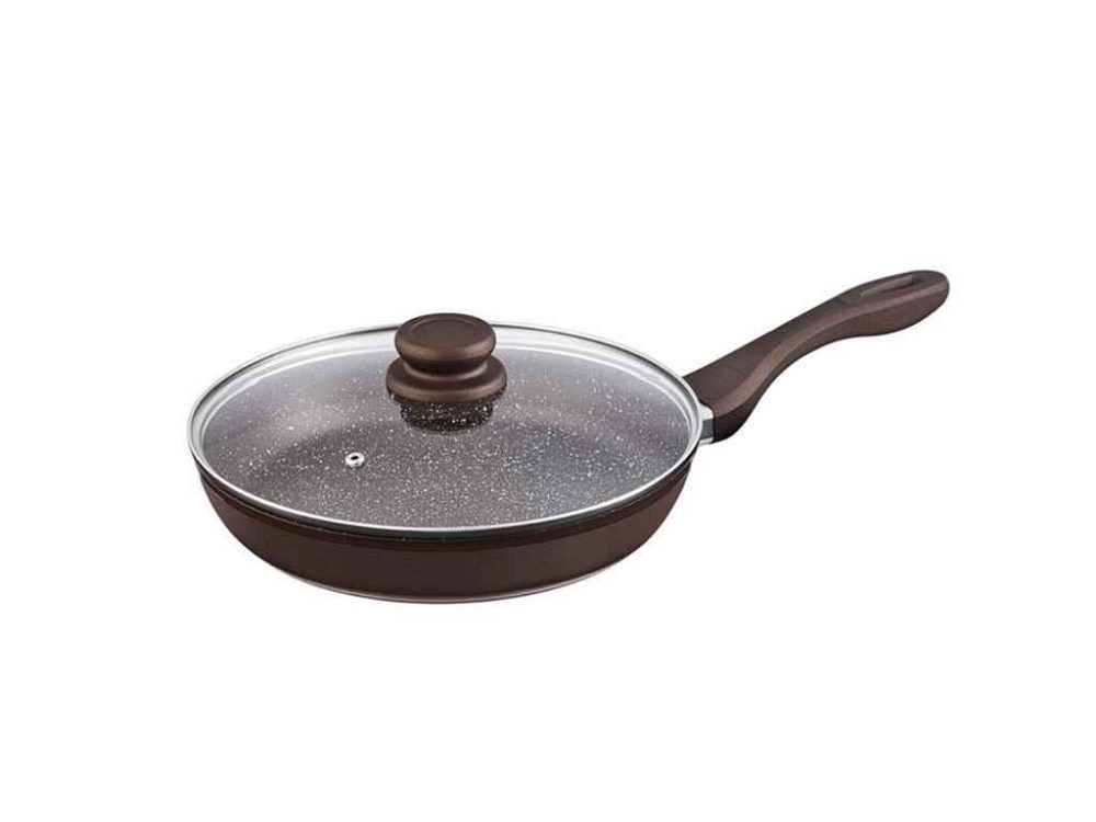 Сковорода ал. с крышкой 240мм антипригар. (88364-24) Chocolate Line ТМ LESSNER   Solmir Киев - изображение 1