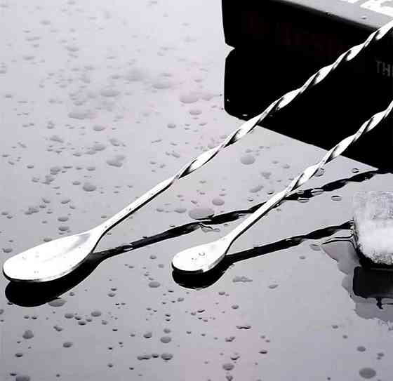 Ложка для коктейлів 27 см нержавіюча Київ