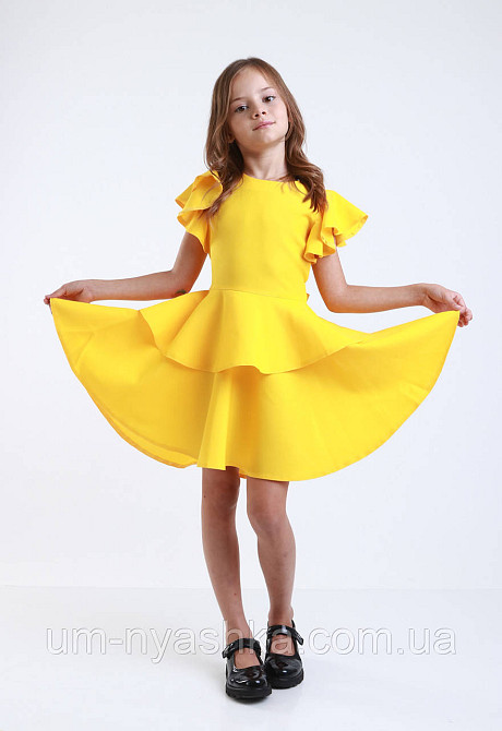 Жовте нарядне плаття на дівчинку костюм Сонечко, Курчатко, Качечка, Кульбабка Кривий Ріг - фото 4