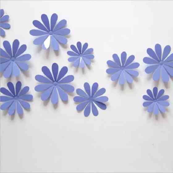 Набір фіолетових квіток - 12шт. Київ