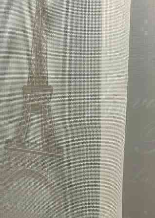 Тюль с принтом 