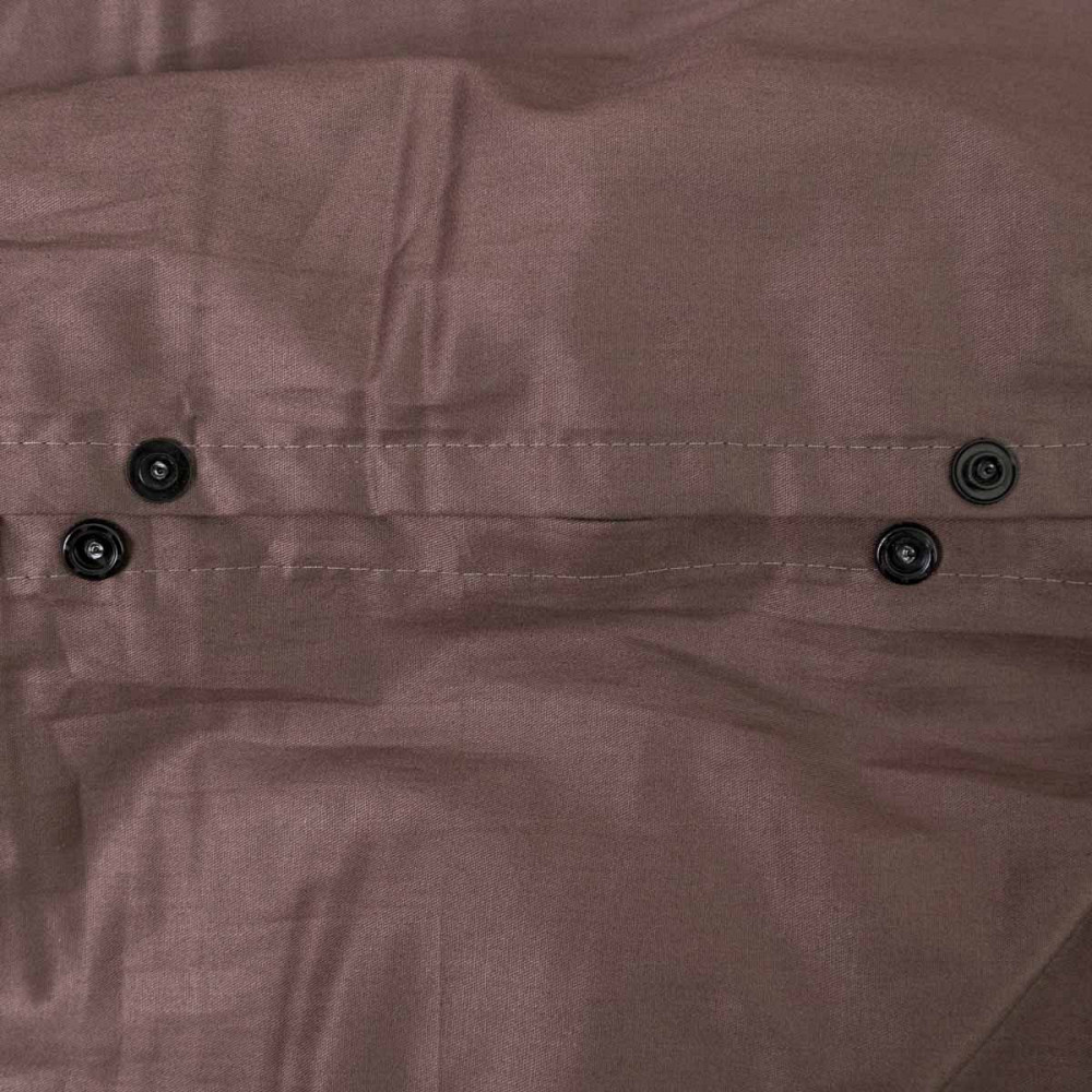 Комплект постільної білизни двоспальний Сатин Гладкий 135 г/м2 YouStar (Шоколад) 2 х 70х70 Суми - фото 3